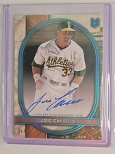 JOSE CANSECO-2025 Museum Collection H.O.F. Archival AUTO TEAL Refractor #'d/15