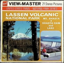 Lassen Volcanic National Park  Mount Shasta 3d View-Master 3 Reel Packet