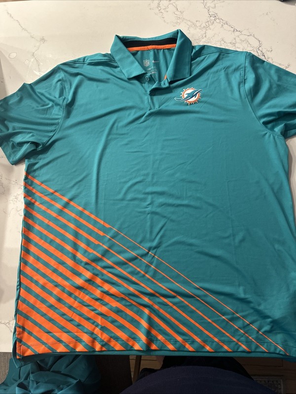 Nike Dri-Fit Miami Dolphins Polo Shirt Men’s XL