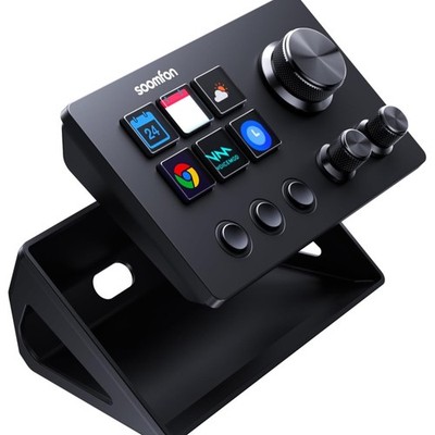 Stream Controller Deck SE Schwarz 6 LCD Makrotasten, kompatibel mit Mac & Win...
