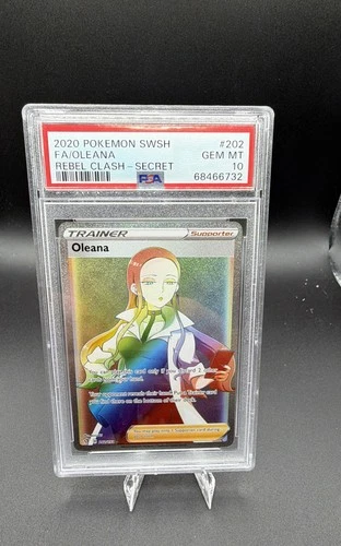 Oleana (Secret) 202/192 Swsh02: Rebel Clash Holo PSA 10