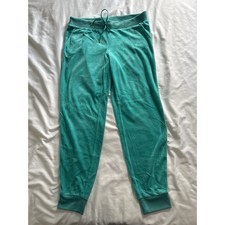 Juicy Couture Velour Pants Jogger Turquoise Blue Green Women's Large Y2K Sport