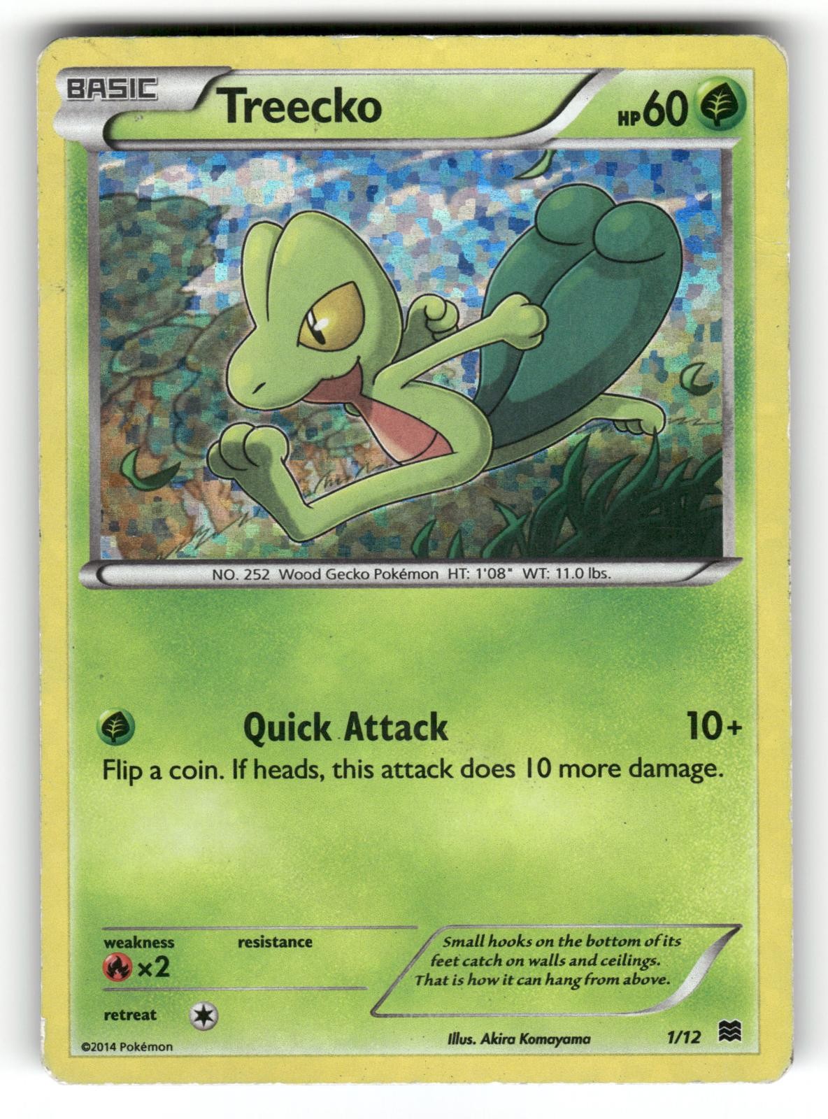 Treecko DMG 001/012 McDonald's Promos 2015 Pokemon Holo Promo