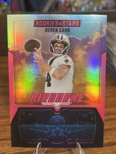 Derek Carr 2025 Rookies & Stars Airborne Pink Prizm /75 New Orleans Saints D56