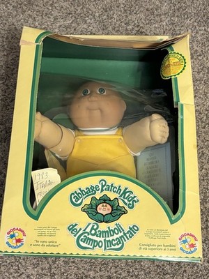 1983 Cabbage Patch Kids Doll Italian I Bamboli del Campo Incantato New In Box