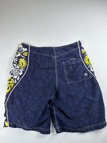 Rip Curl Board Shorts Mens 32 Swim Trunks Hawaiian Tropical Floral Palm - Picture 7 of 8