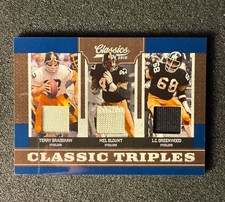 2010 Panini Classics Bradshaw Blount Greenwood Game Used Patch /50