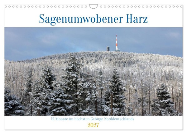 Sagenumwobener Harz (Wandkalender 2027 Din A3 Quer), Calvendo Monatskalender-image