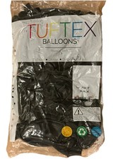 Tuftex 17" Black Standard Latex Balloons (50ct)