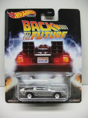 2019 Hot Wheels Premium Back to The Future Time Machine DeLorean Excellent Card