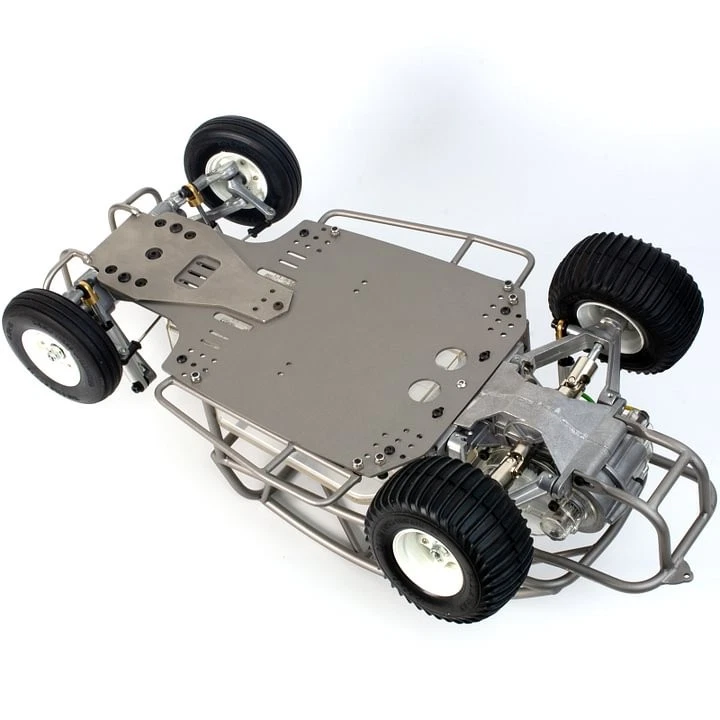 Stainless Steel Chassis Plate w/Side Bumper for Tamiya Sand Scorcher Buggy Champ - Image 3 of 4