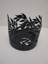 Bath and Body Works Modern Branches 3-Wick Candle Holder Black For 4" candle