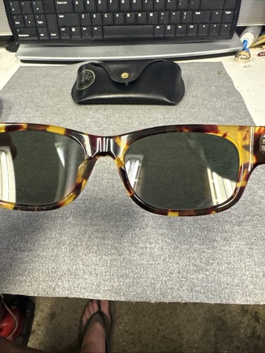 Vintage Ray-Ban Bohemian B&L Tortious Frame Sunglasses 1980’s W1415 VYAL - Picture 8 of 11