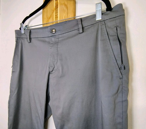Birddogs Pants Mens 36 X 36 Gray Performance Unlined Casual Stretch Active - Picture 4 of 9