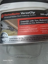 FastenMaster Universal Hidden Fasteners 200 Sq Ft Works With Trex Decking Board