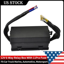 12V Relay Box for Car Truck, 6 Relays, 11 Slots & ATO Fuse Holder