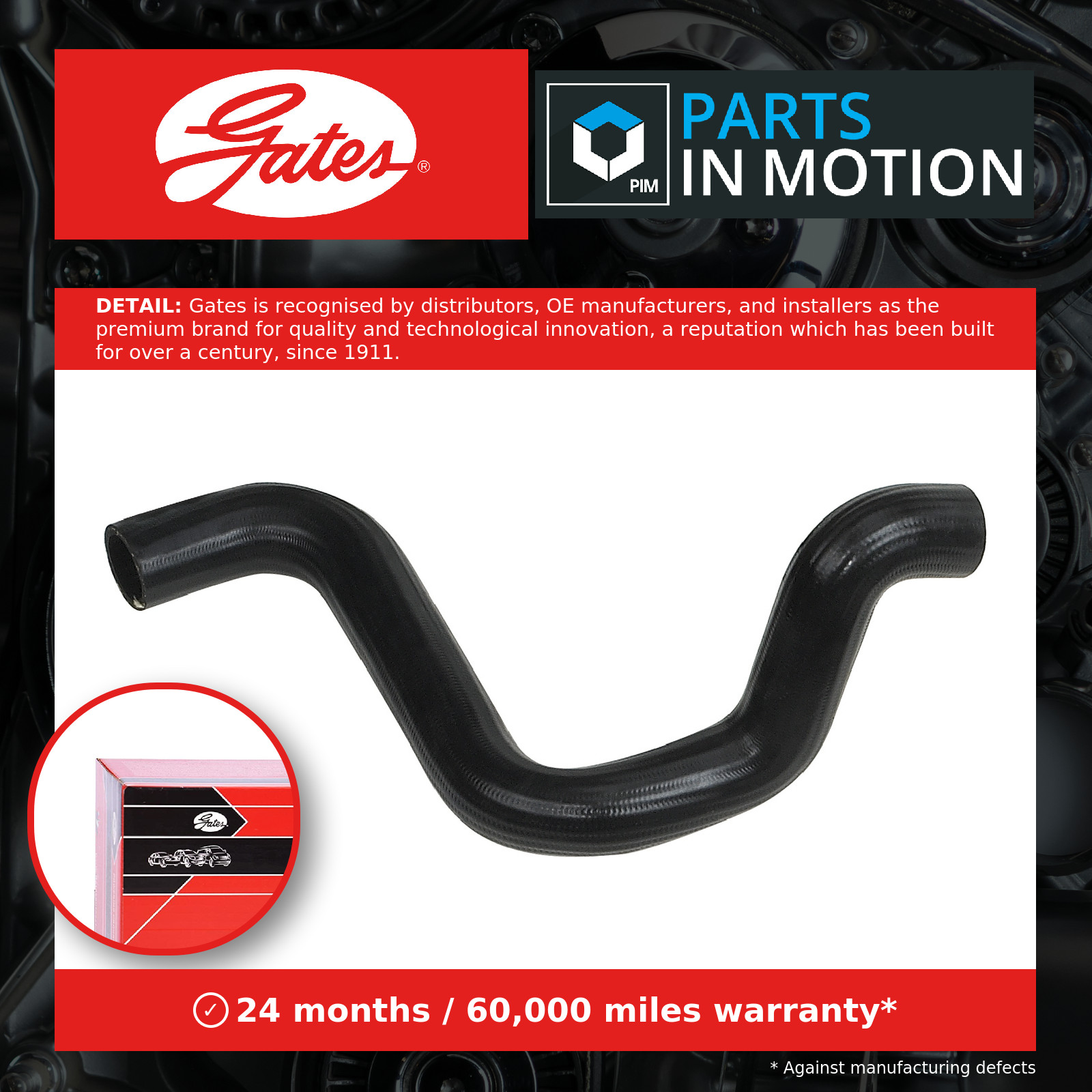Radiator Hose Lower 3516 Gates Coolant 1336323 1336410 1336486 90128699 90167131