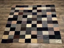 Vintage Patchwork 66"x80" Handmade Quilt blanket Home decor