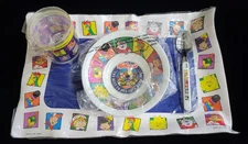 1996 Kellogg’s Breakfast Dining Set with Placemat, Bowl, Spoon, & Cup – New!