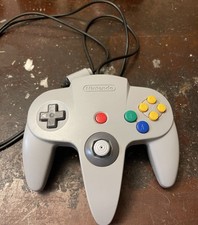 Official Nintendo 64 GRAY Controller AUTHENTIC OEM N64 Remote NUS-005 USED