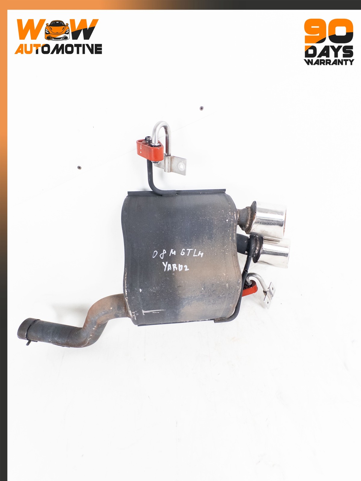 08-16 MASERATI GRANTURISMO 4.2L REAR RIGHT LEFT MUFFLER ASSEMBLY SET OEM