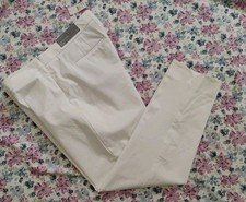 NEW Talbots Chatham Straight Leg Women's White Ankle Pant As Is