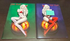 LADY DEATH Pin Ups #1 (Coffin 2018) -- HOLIDAY Edition + NAUGHTY -- Set of 2