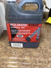 Marsh 20903 Stencil Ink Black 1 Quart Jug Some leaked see pictures