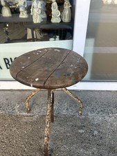 Vintage Industrial Drehhocker Stuhl alte Fabrik Werkstatt Metallhocker Loft