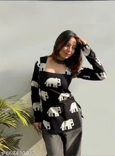 Women Rayon Printed Short Kurti Kurta for Girls and Womens Daily wear/party wear