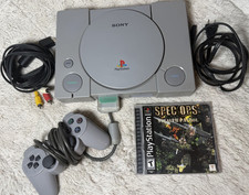 Sony PlayStation 1 SCPH-7701 Console Gray w/ Controllers, Memory Card, Game