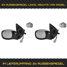2X VAN WEZEL AUSSENSPIEGEL  LINKS + RECHTS FÜR PEUGEOT 206 CC 2D 1.6 HDI 110