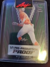 2024 Leaf Metal 1/1 Pre-Production Proof Will Gasparino Green