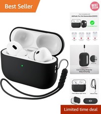 Stylish Lightweight Hybrid Silicone Case for AirPods Pro 3 - Detachable Lanyard