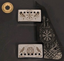 Individuell graviert Les Paul Set Schutz + Abdeckungen + Messing Schalter Scheibe passend Epiphone