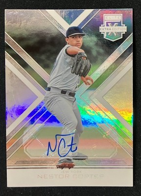 NESTOR CORTES NEW YORK YANKEES 2016 ELITE EXTRA EDITION SIGNED ROOKIE AUTO RC