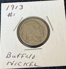 1913 Buffalo Nickel Type 1 Rare! Great Condition