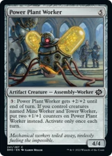 x4 Power Plant Worker BRO MTG 241/287 COMMON M/NM 4x