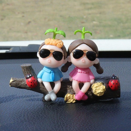Niedliche Cartoon Paar Puppe Auto Armaturenbrett Paar Ornament Auto Innendekoration - Bild 8 von 18