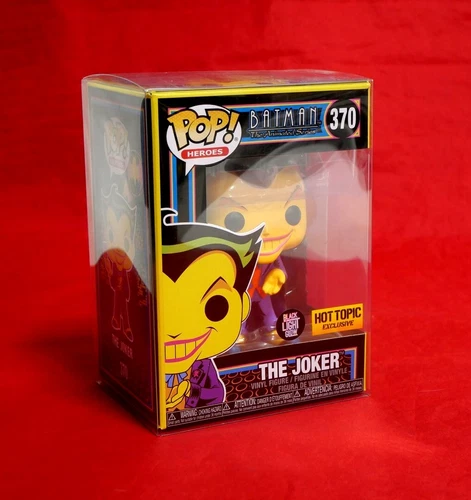 Batman Funko Pop Joker #370 Black Light Hot Topic MIB w Protector