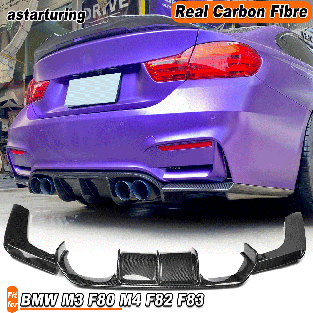 抽象的】と互換性がある BMW M3 F80 M4 F82 F83 2014-2018 リア | と互換性がある BMW M3 F80 M4 F82 F83 2014-2018 リアバンパーディフューザー スポイラー リップスプリ | DEMPSEXS