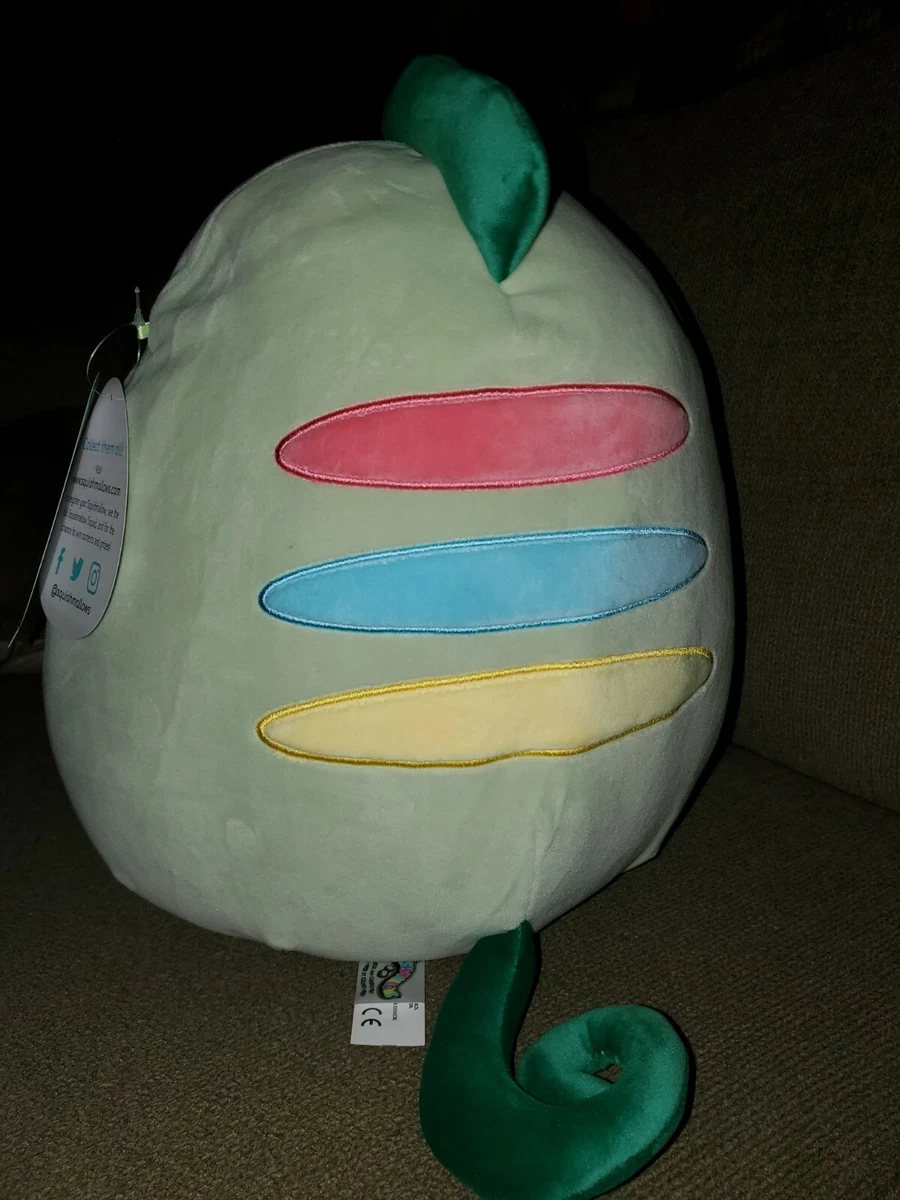 RARE 12 KENT the CHAMELEON Green Lizard Rainbow Squishmallow