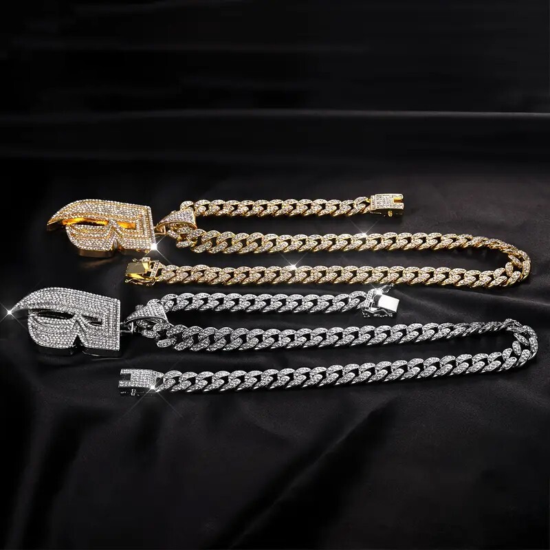 Ruff Ryder R Initial Large Pendant & Iced Cubic Zirconia
