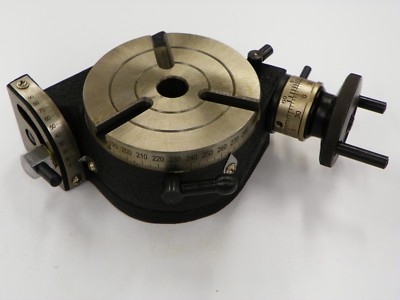 4.0'' (100mm) PRECISION TILTING ROTARY TABLE, MT-2 CENTER BORE        E982