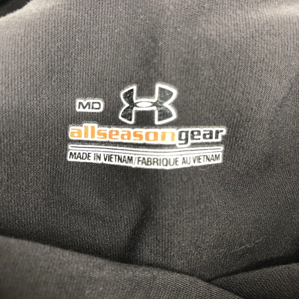 Under Armour All Season Gear Drawstring Turtleneck Gray Fitted Shirt Medium - Image 4 of 4