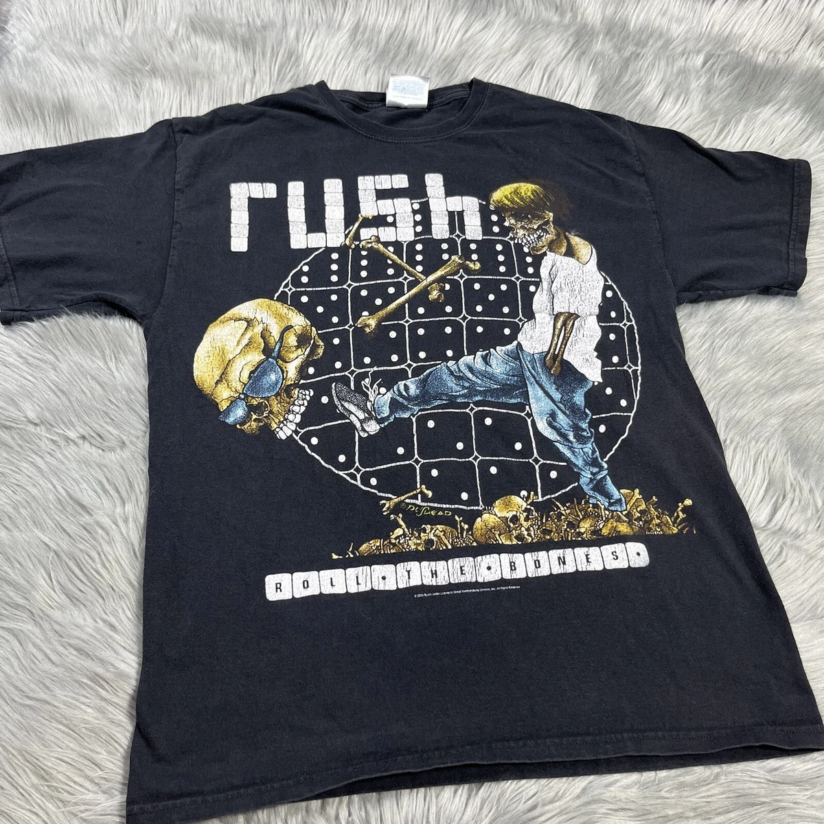 Rush 2009 Roll The Bones Pushead Tour T Shirt Black Size Medium | eBay