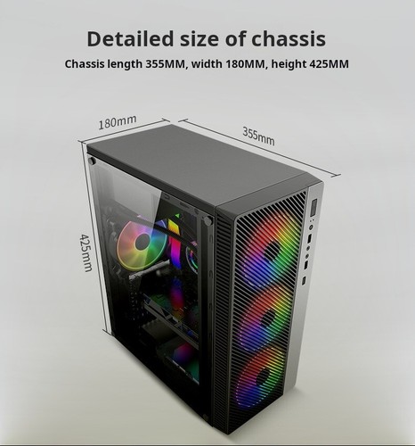 ARGB Gaming Desktop Computer i7 PC 32GB RAM 2TB SSD GTX 3050 W10P Custom Build - Picture 5 of 8
