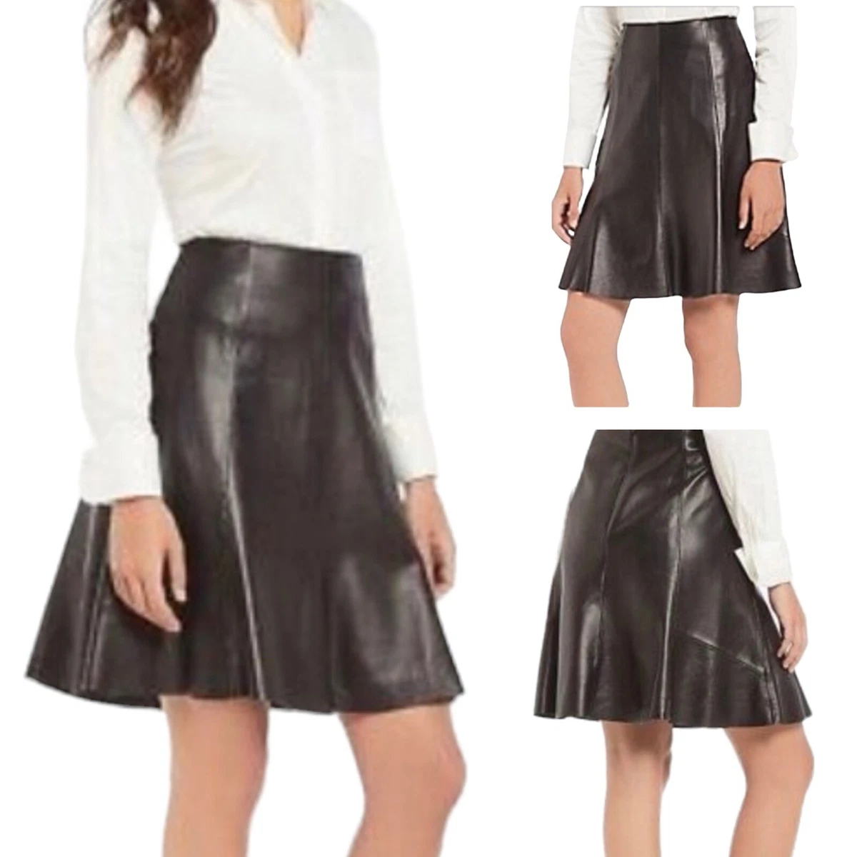 Antonio melani leather skirt sale