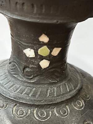 Tibetan Black Pottery Tea Pot Vintage Antique 6”nixi Pottery Tibetan Black Pottery Tea Pot Vintage Antique 6”nixi Pottery