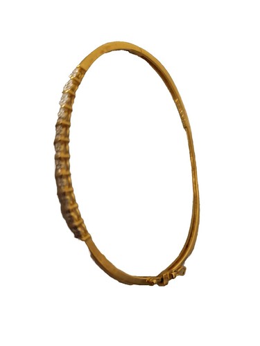 Armreif Armband Diamantsplitter? Gold gewaschen? Klappbar gebraucht Vintage Muttertag - Bild 2 von 11